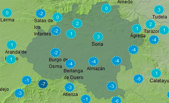 El tiempo en Soria: Termómetros que se desploman hasta los -16ºC