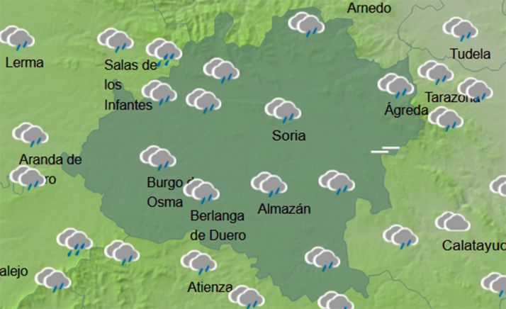 El tiempo en Soria: Nubosidad y precipitaciones débiles