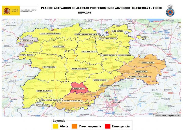 Soria, en Fase de Preemergencia por la nieve de Filomena