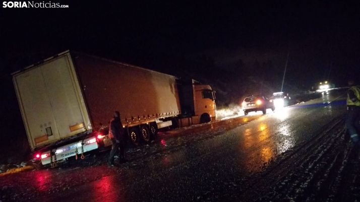 Salida de un camión en Noviercas. Soria Noticias