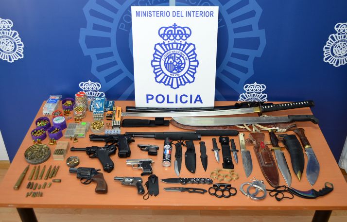 La Policía Nacional interviene numerosas armas en un domicilio de Soria