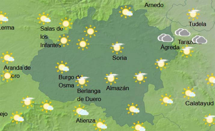 El tiempo en Soria: Lluvias por la tarde y mejoría de las máximas