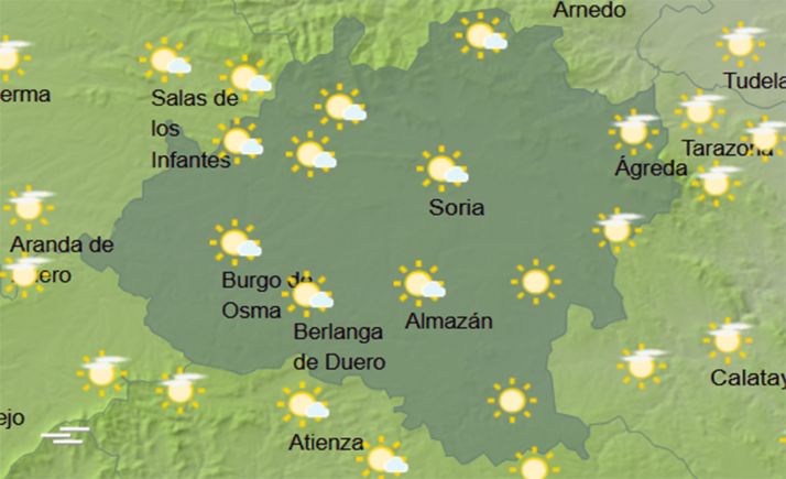 El tiempo en Soria: Estabilidad para comienzo de la semana