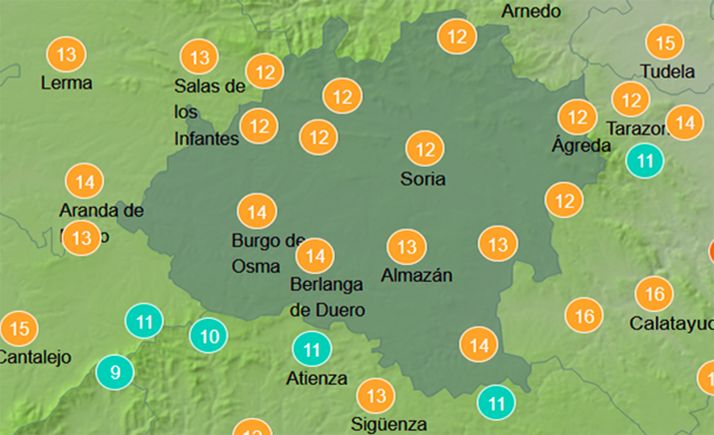 El tiempo en Soria: Nubes altas y tiempo estable