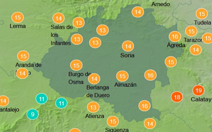 El tiempo en Soria: Mejoría en los termómetros