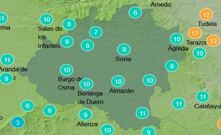 El tiempo en Soria: Heladas generalizadas y suben las máximas
