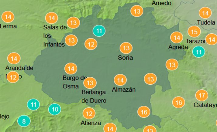 El tiempo en Soria: Suben las máximas con notable amplitud térmica