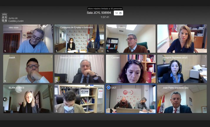 Constituida la Mesa del Plan de Empleo 2021 donde se concretarán las políticas activas sobre la materia en CyL