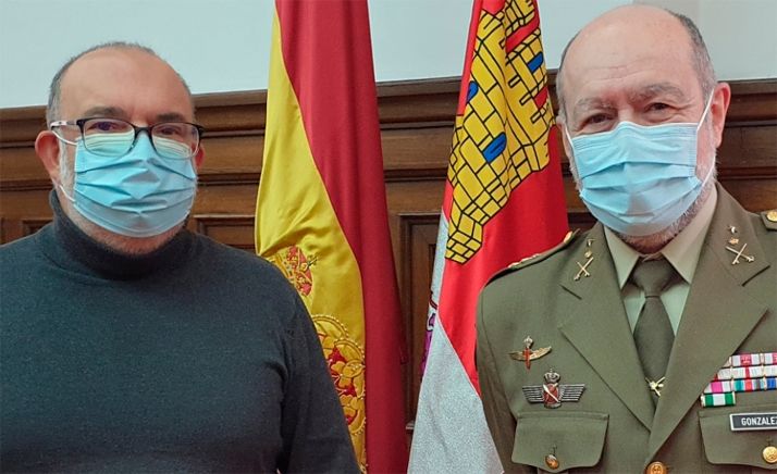 Latorre agradece al Ejército su extraordinaria colaboración para combatir la pandemia en Soria