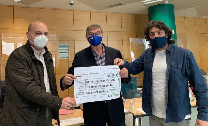 El ‘delantal solidario’ del Torrezno entrega su primer donativo para luchar contra el coronavirus