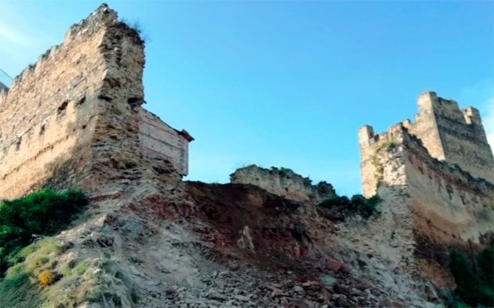 Imagen del derrumbe sufrido en junio de 2018. 