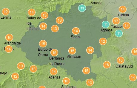 El tiempo en Soria hoy: Cielos despejados y máximas suaves