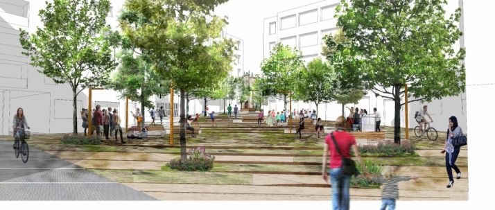 Recreación de la futura plaza de Las Concepciones. /Ayto.