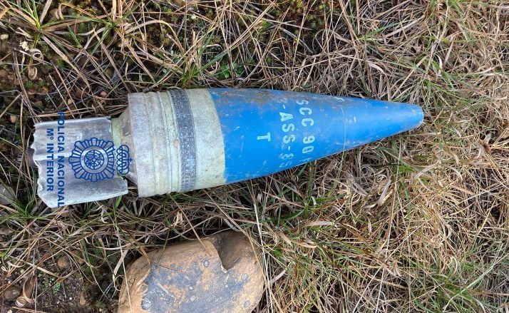 El CNP desactiva un proyectil en Ferral de Bernesga (León)