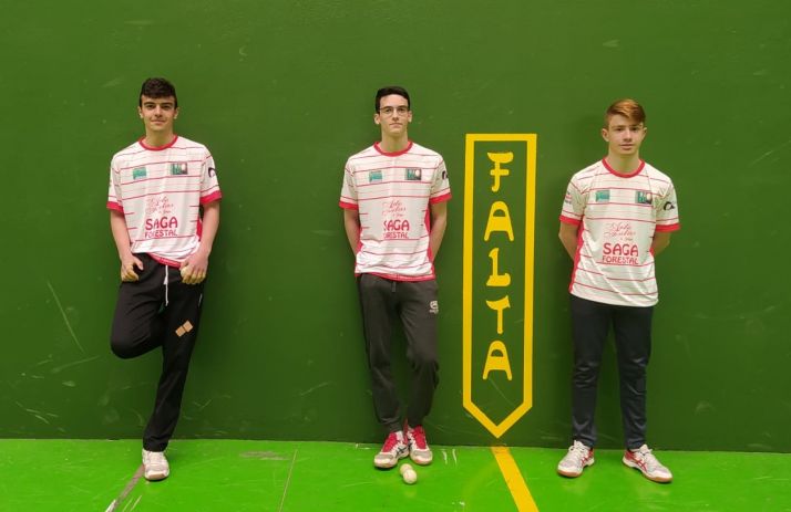 Tres pelotaris pinariegos, en el campeonato de España juvenil
