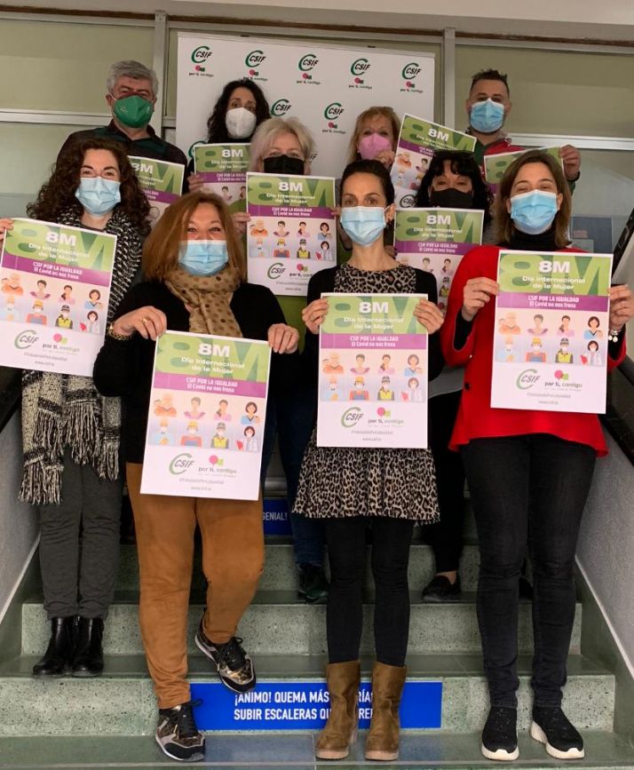 Homenaje de CSIF a las mujeres de la ‘primera línea’ de la lucha contra la pandemia en el 8M