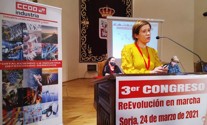 Amor Pérez, secretaria general de CCOO Industria en Soria