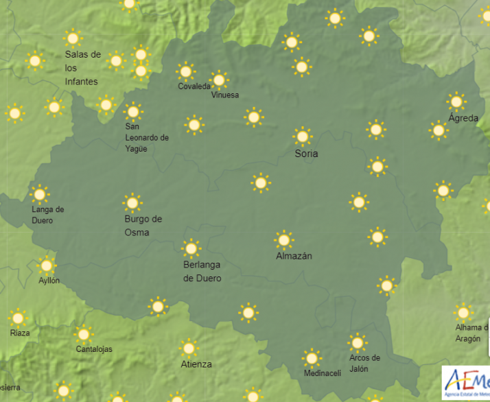 El tiempo en Soria: Ascenso de las temperaturas máximas