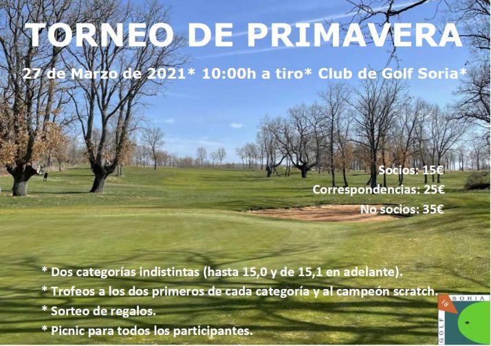 El Club de Golf Soria se prepara para el Torneo de Primavera