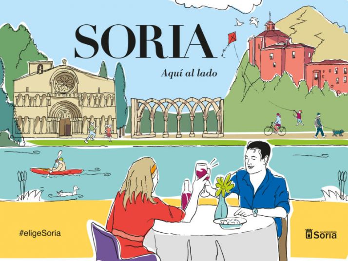 Así luce la imagen de Soria en los metros Bilbao y Madrid