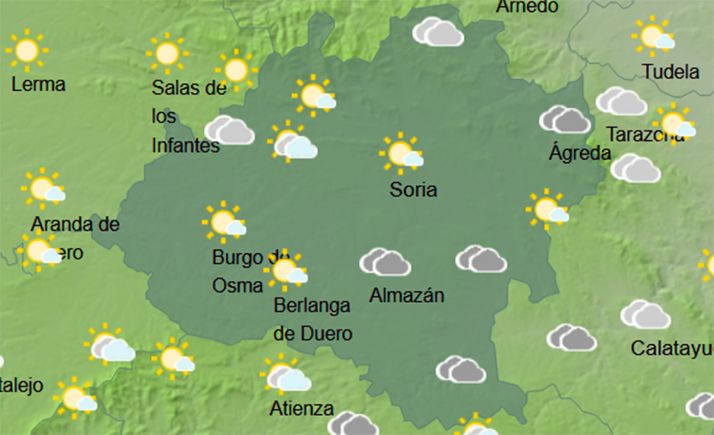 El tiempo en Soria: Posibilidad de nieve por encima de los 800 metros