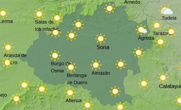 El tiempo en Soria: Mejoría en las máximas