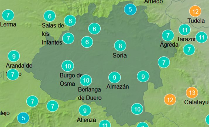 El tiempo en Soria: Leve mejoría en las temperaturas