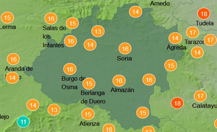 El tiempo en Soria: Gran amplitud térmica para hoy