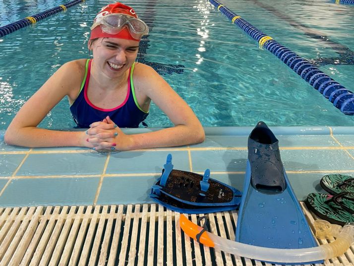 Olga Jedrysiak, del Natación Soriano, brilla en en Valladolid