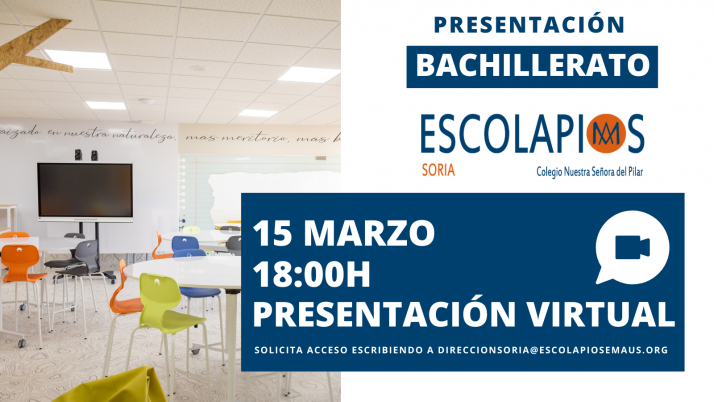 Escolapios Soria presenta su Bachillerato, avalado por los buenos resultados en pruebas externas 