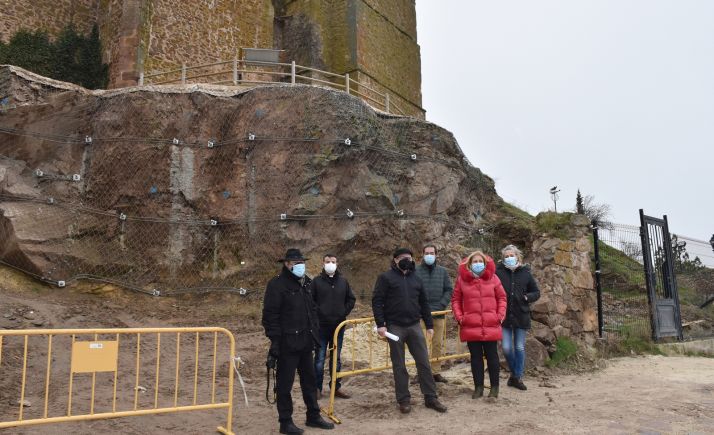 La Junta concluye las obras de consolidación del talud del mirador del entorno de la iglesia de Borobia