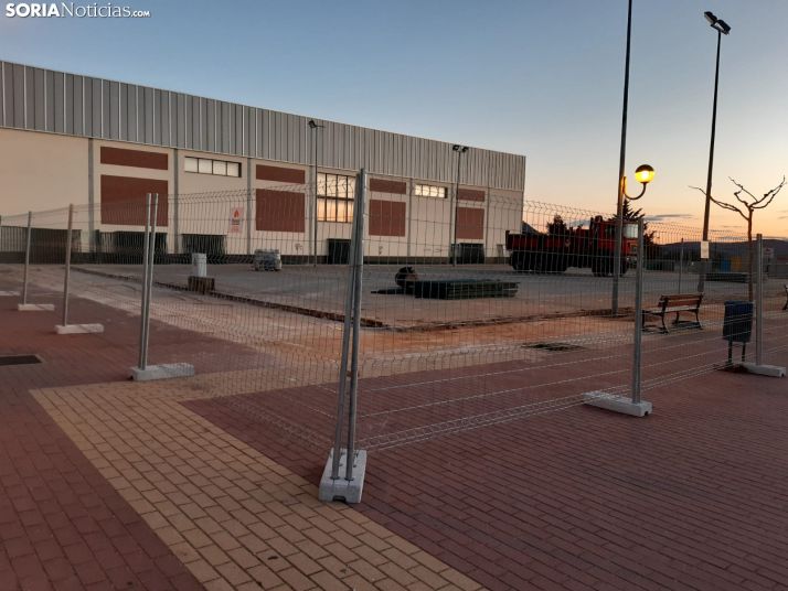 Avanzan las obras para cubrir la multipista de Golmayo