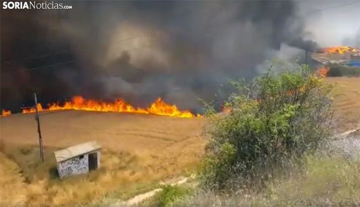 Un incendio forestal en la provincia en una imagen de archivo. /SN