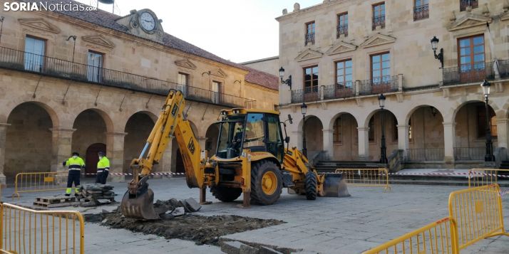 La plaza Mayor contará con dos nuevas rampas de obra