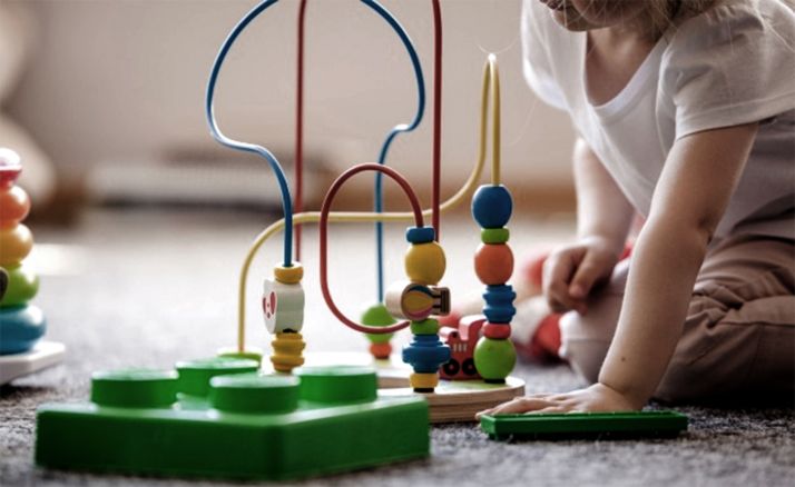 Un aula en cuarentena hoy en la capital