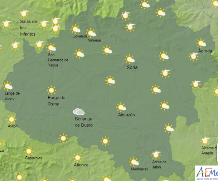 Jornada con aumento de temperaturas
