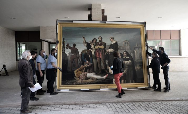 Los comuneros en el patíbulo llega a las Cortes para la exposición Comuneros. 500 años