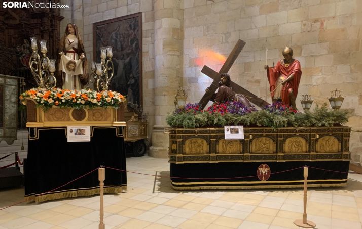 Vídeo: Más de 2.000 personas visitaron la exposición con los pasos de la Semana Santa de Soria