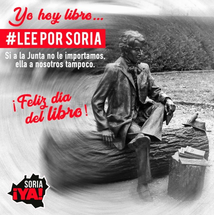 Soria ¡Ya! anima a leer por Soria el 23A como acto de rebeldía ante la Junta de Castilla y León
