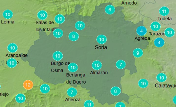 El tiempo en Soria: Los termómetros se mantienen a la baja 