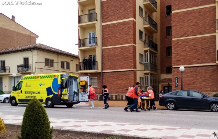 Un ciclista, trasladado al hospital tras sufrir un accidente en El Burgo