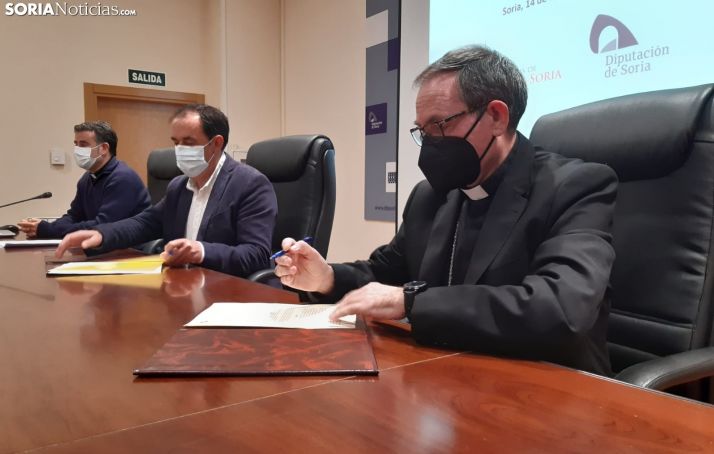 El convenio entre la Diócesis y la Diputación permitirá reforzar las estructuras de 9 templos sorianos