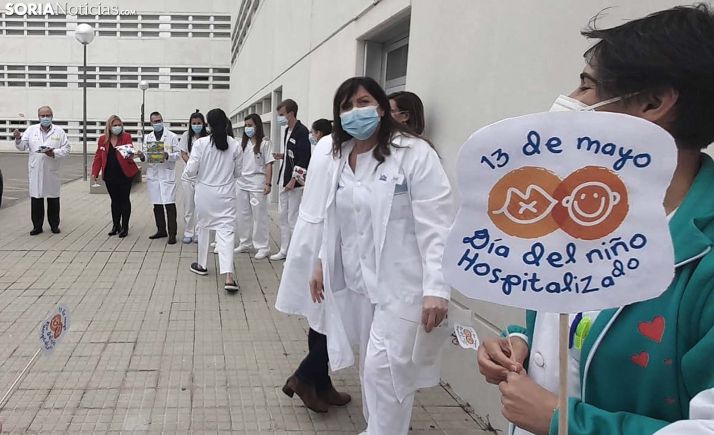 Los sanitarios sorianos, con sus niños hospitalizados