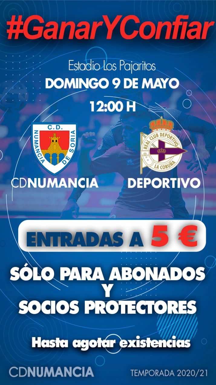 El milagro que necesita el Numancia y dónde y cómo ver el partido contra el Deportivo
