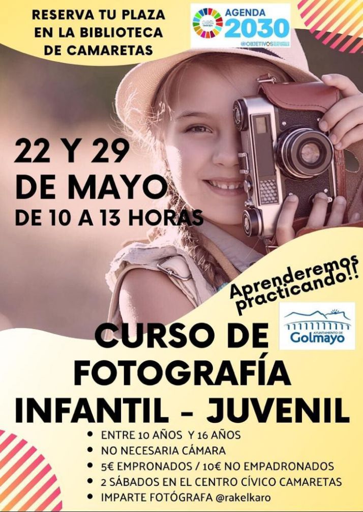 Curso de fotografía infantil en Golmayo