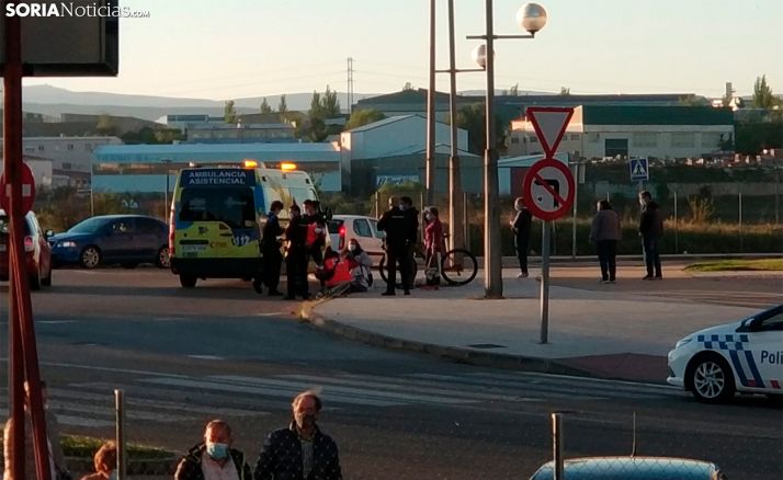 Atropellada una ciclista en la rotonda del polígono