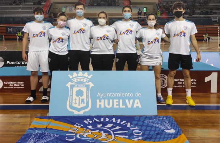 Los volantistas sorianos en Huelva. /CBS-CS24