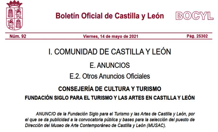 Convocada la selección de director para el MUSAC