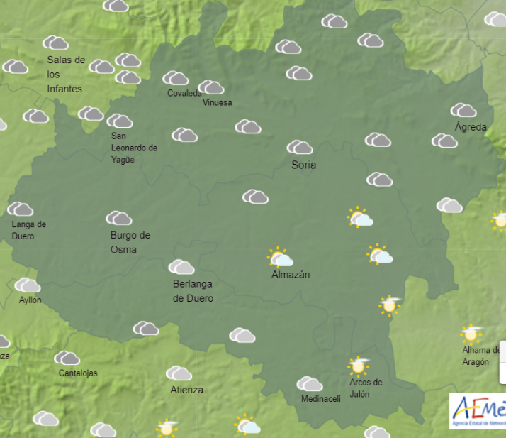 El tiempo en Soria: Bajan las temperaturas