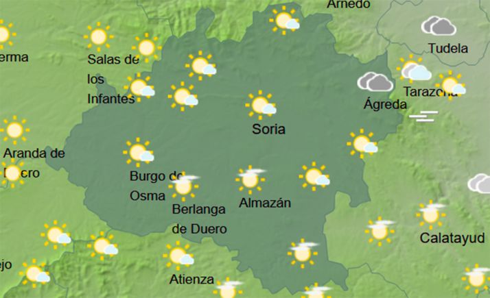 El tiempo en Soria: Se mantiene la nubosidad